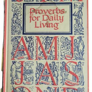 Proverbs for Daily Living Decorations By Johannes Troyer HC Binding cracked